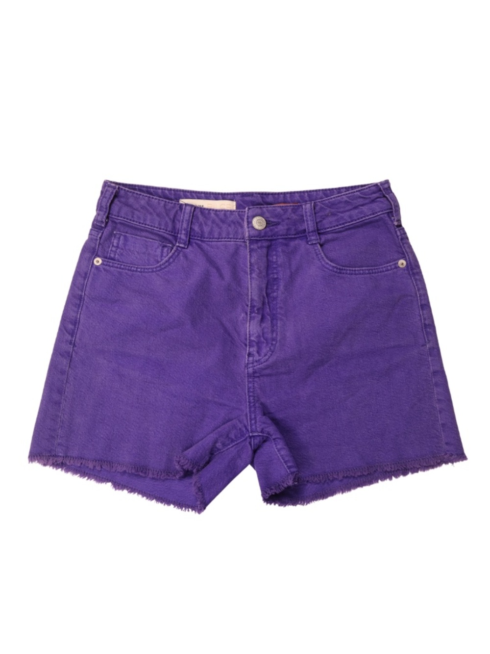 Pilcro Purple High Rise Denim Cutoff Shorts Size 25 Raw Hem Anthropologie